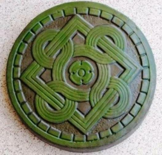 1 Diy 14"X2" Round Celtic Stepping Stone Mold Make Crafts At Home For ... intended for Beyond the Basics Advanced Techniques with Celtic Square Stepping Stone Molds
