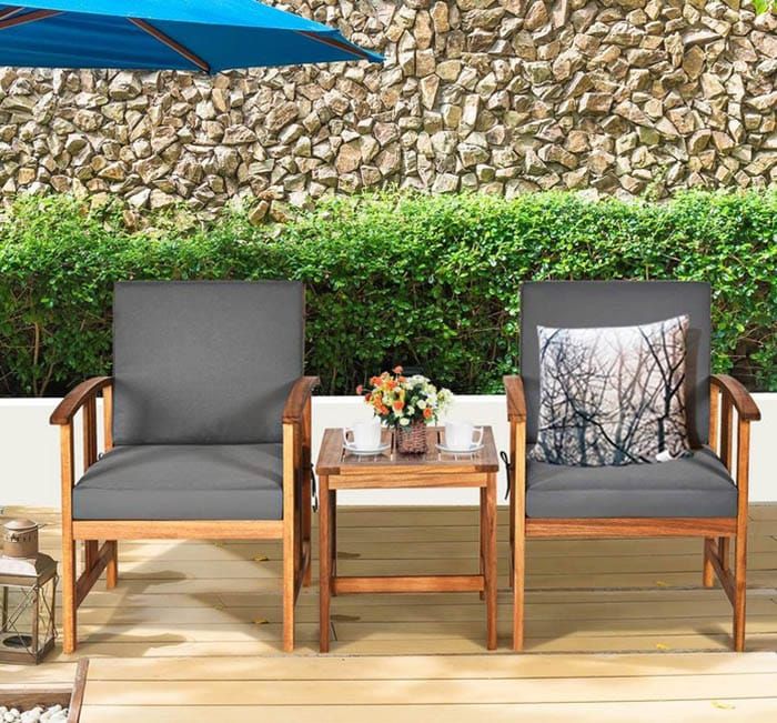 Acacia Wood Outdoor Furniture (Pros And Cons) - Designing Idea throughout Atrani Natural Acacia Wood Outdoor Furniture Collection