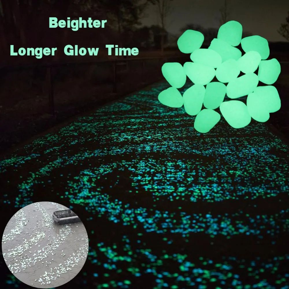 Aliexpress.com : Buy 200 Pcs Glow In The Dark Garden Pebbles Glow ... intended for Pure Garden Garden Stones, 200 Count Glowing Pebbles, Green