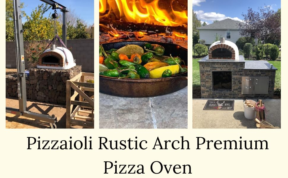 Amazon.com: Authentic Pizza Ovens Pizzaioli Rustic Arch Premium Pizza Oven, Wood Fire Outdoor ... pertaining to Troubleshooting Common Issues with Your Rustic Arch Pizzaioli Pizza Oven