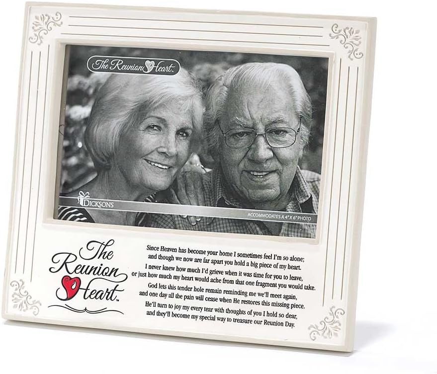 Amazon.com - Dicksons The Reunion Heart In Memory Resin Stone 4 X 6 ... inside Heart Stepping Stone Inspiration Ideas for Personalized Gardens