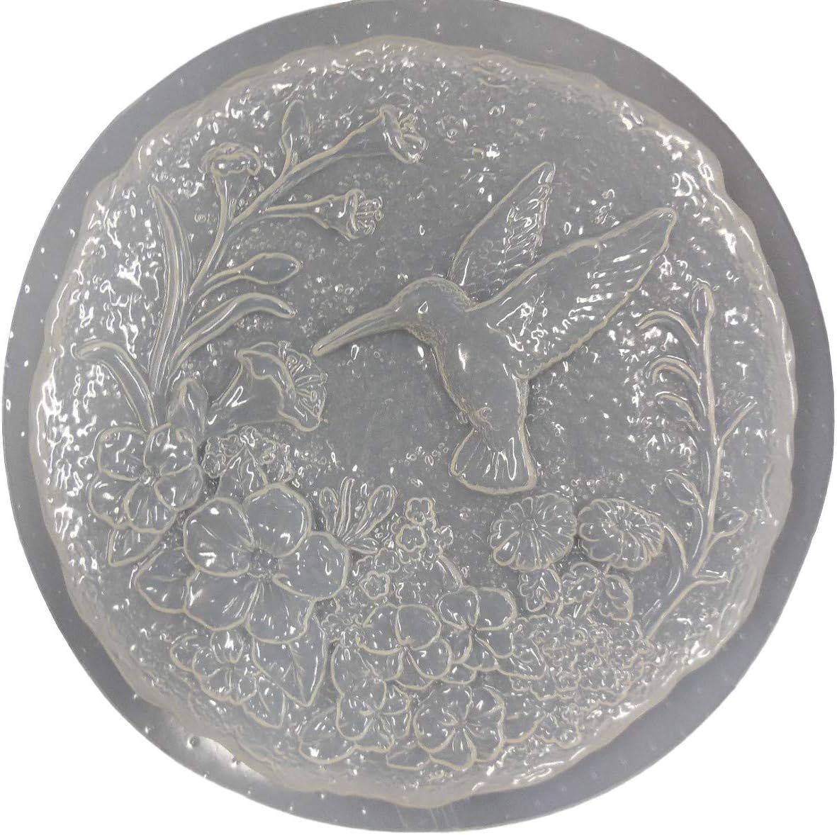 Amazon.com: Hummingbird Flowers Plastic Craft Mold To Use For Making ... in Hummingbird Stepping Stone Mold