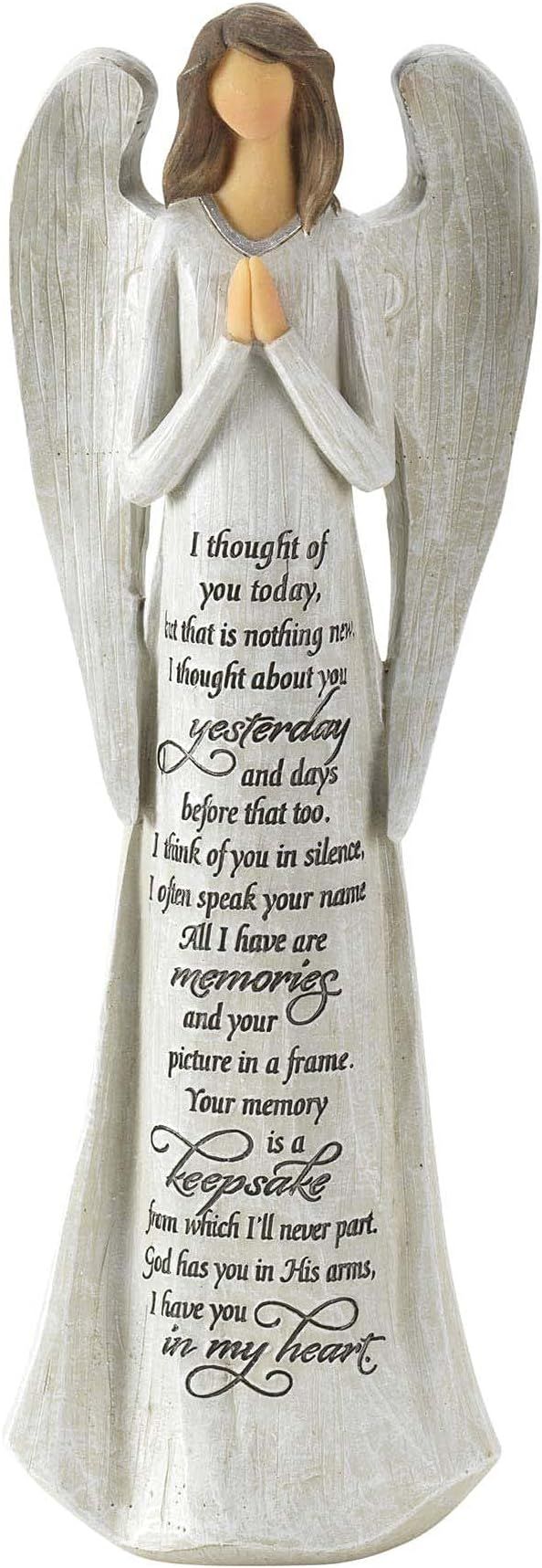 Amazon.com: The Reunion Heart In Memory Resin Stone 6 Inch Angel ... intended for The Reunion Heart Stepping Stone, Resin