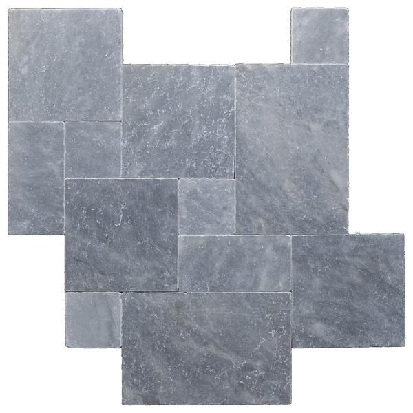 Atlantic Blue Marble French Pattern Paver - Travertine U.s within Unveiling the Beauty of Atlantic Blue Pattern Tumbled Marble Pavers A Comprehensive Guide
