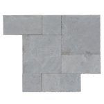 Atlantic Grey Fine Picked Roman Pattern Marble Paver (3Cm) | Fbr Marble ... for Atlantic Blue Pattern Tumbled Marble Paver, 160 Sft