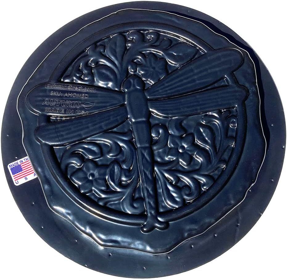 Autumn Made In Usa Dragonfly Round Stepping Stone Mold, Concrete Cement ... inside Troubleshooting Tips Common Challenges and Solutions for Dragonfly Stepping Stone Molds