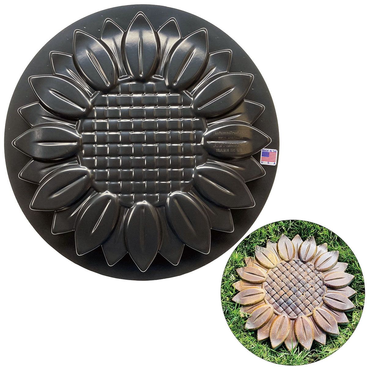 Autumn Reusable Sunflower Stepping Stone Paving Mold - Walmart.com with From Ordinary to Extraordinary A Beginner's Guide to Sunflower Stepping Stone Molds