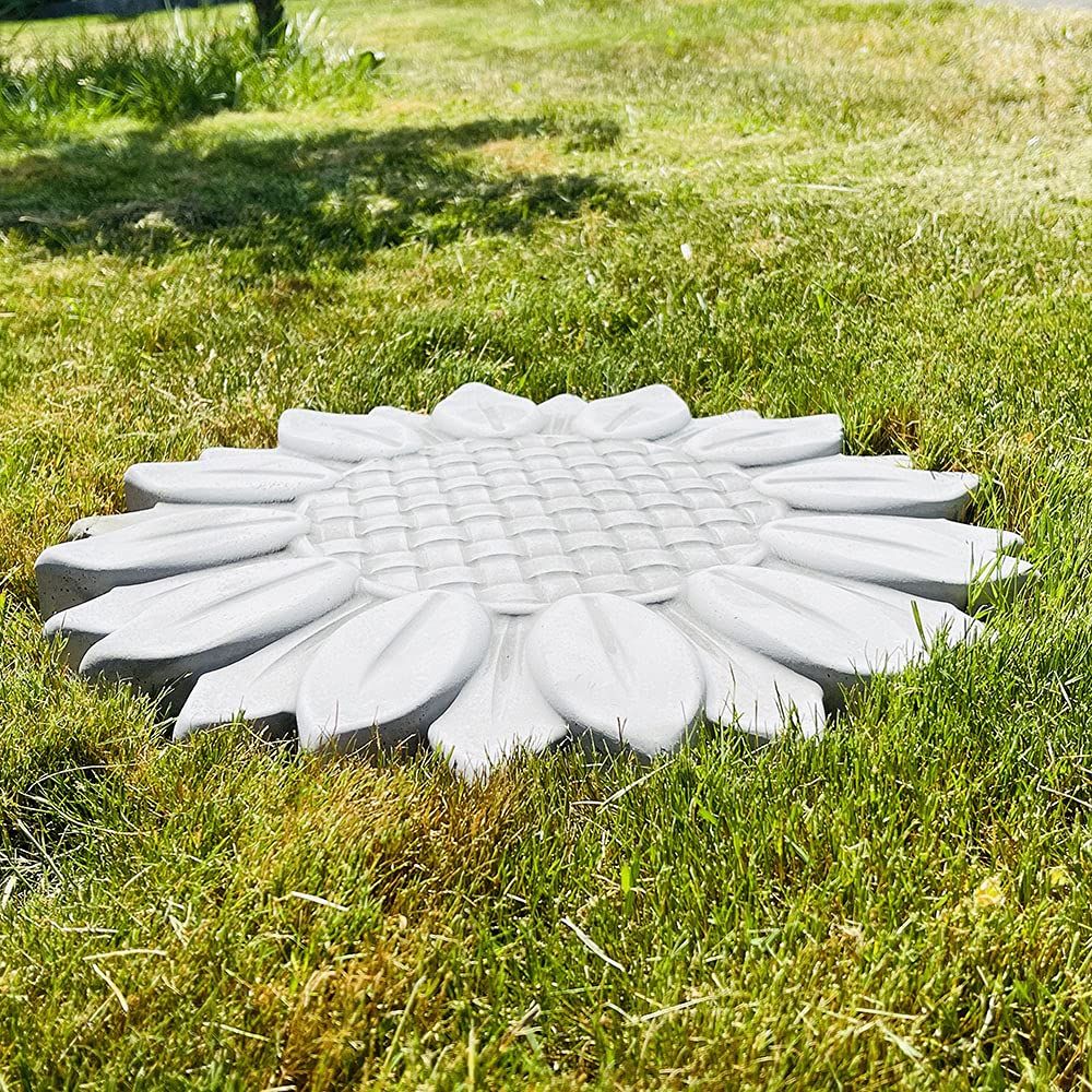 Autumn Sunflower Stepping Stone Mold, Concrete Cement Mold, Stepping ... with The Art of Durable Stepping Stones Selecting the Best Fern Mold Materials