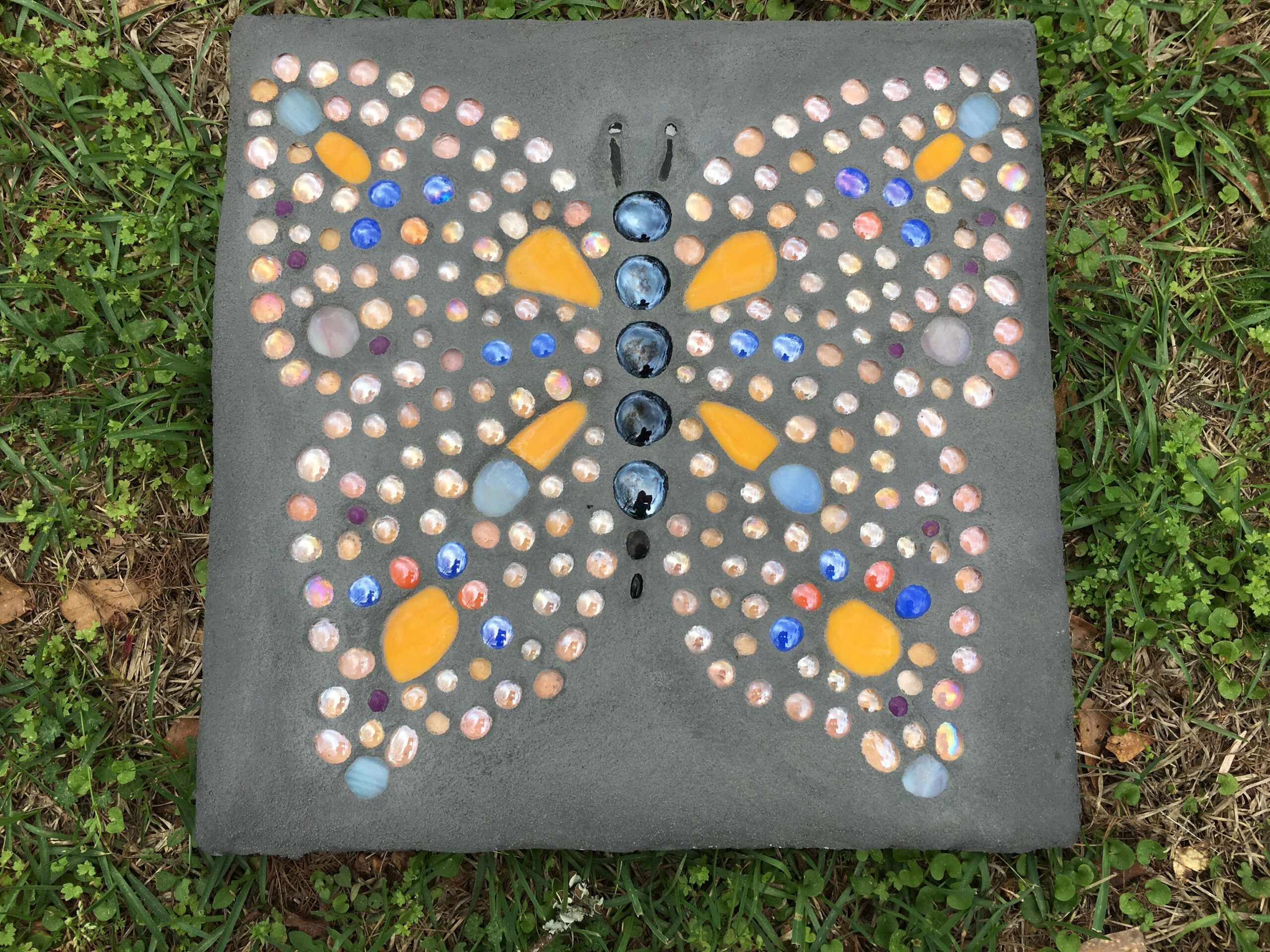 Butterfly Mosaic Stepping Stone. | Butterfly Mosaic, Mosaic Stepping ... inside Butterfly Stepping Stone