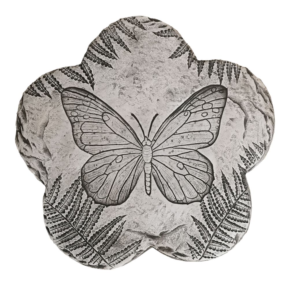 Butterfly Stepping Stone - Angelo Décor International Inc. with Creating Garden Pathways with 11&amp;quot; Wide Verdigris Butterfly Stepping Stones