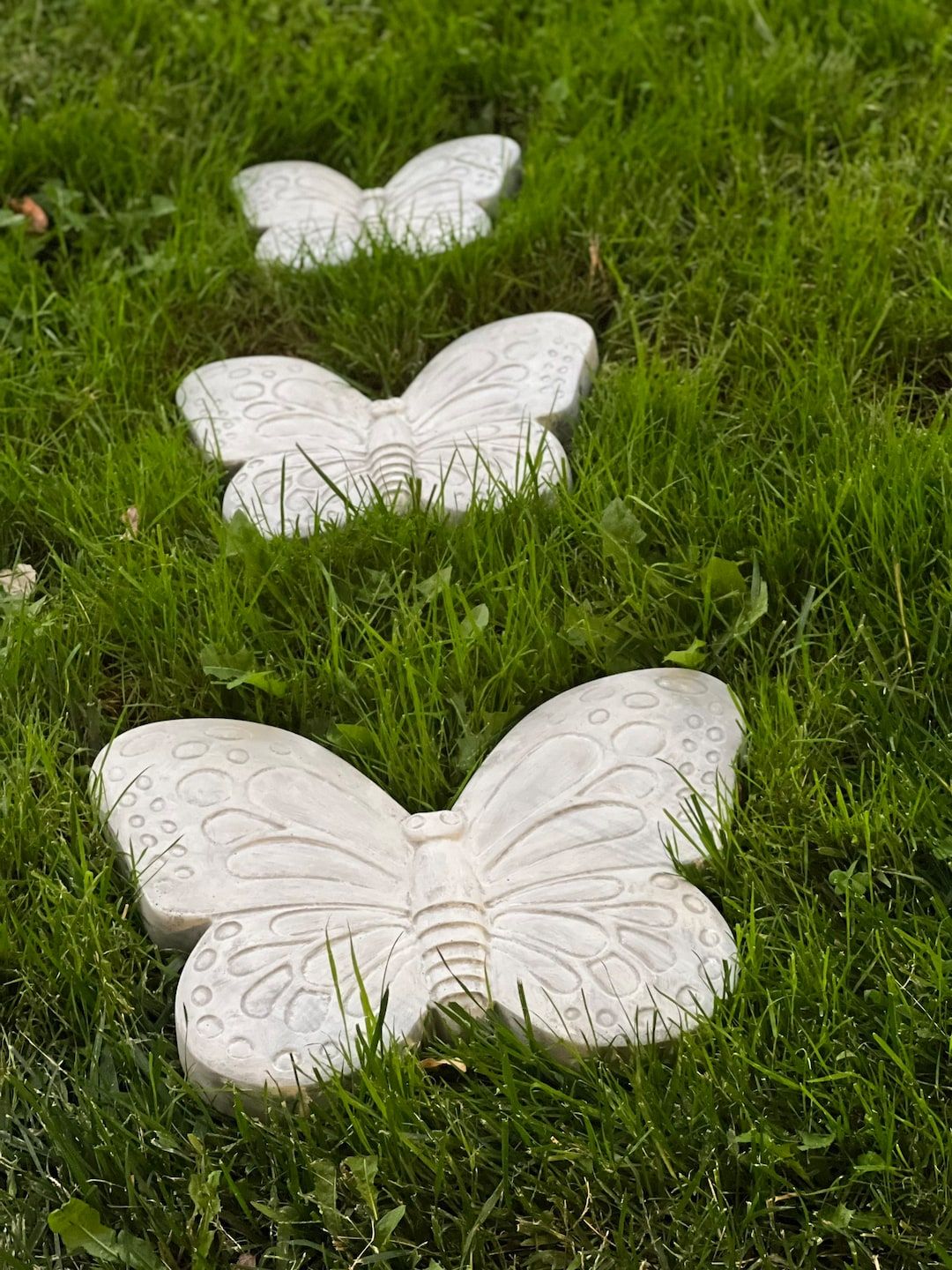 Butterfly Stepping Stone, Garden Stone, Garden Art, Concrete Art ... regarding Butterfly Stepping Stone