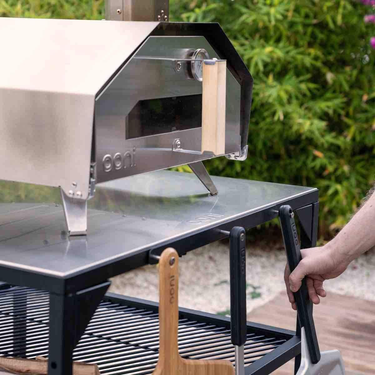 Buy Ooni Modular Table Large Pizza Oven Accessories - Pizza Oven Table - Pizza Oven Stand ... intended for Grande Pizza Oven And Pro Table