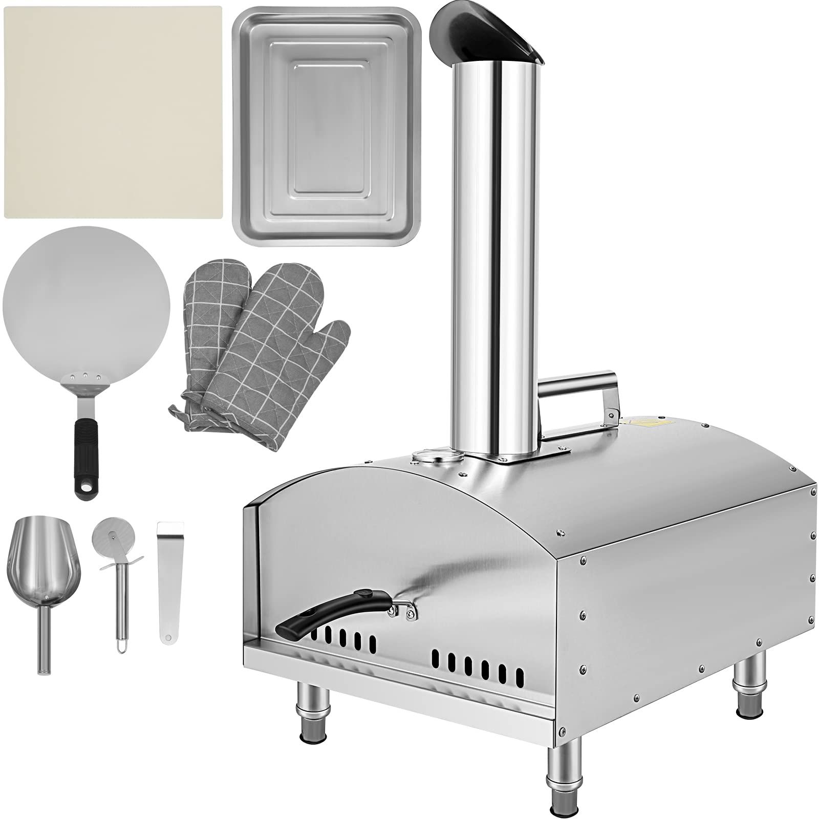 Buy Ryan 12" Portable Outdoor Pizza Oven, Stainless Steel Wood Fired ... in From Dough to Delicious Troubleshooting Common Pizza Oven Challenges