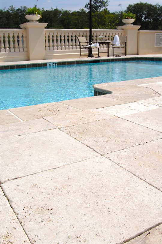 Buy Tuscany Beige 24X24 3Cm Tumbled | Pavers - Wallandtile.com pertaining to The Enduring Appeal of Travertine Exploring Texture and Style in Paving