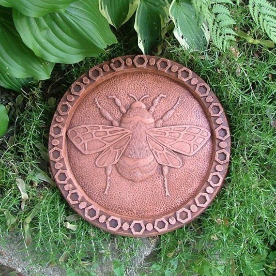 Cast Concrete Bumble Bee Stepping Stone Terracotta And - Etsy | Honey ... with regard to Bees Stepping Stone Mold