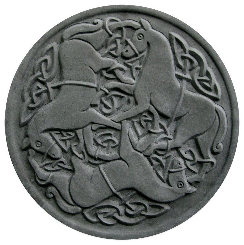 Celtic Horses Stepping Stone Mold - Traditional - Landscaping Stones ... within Celtic Round Stepping Stone Mold