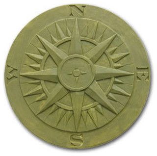 Compass Rose Stepping Stone Mold - Landscaping Stones And Pavers - By ... regarding Unlocking Garden Beauty Mastering the Art of Rose Stepping Stone Molds