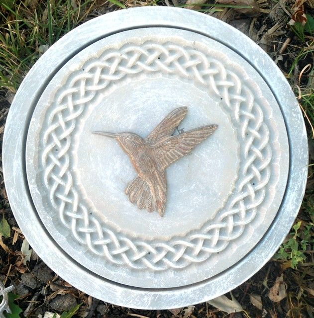 Concrete Hummingbird Celtic Stepping Stone Plastic Mold Reusable 12" X ... pertaining to Unveiling the Beauty of Hummingbird Stepping Stone Molds A Beginner's Guide