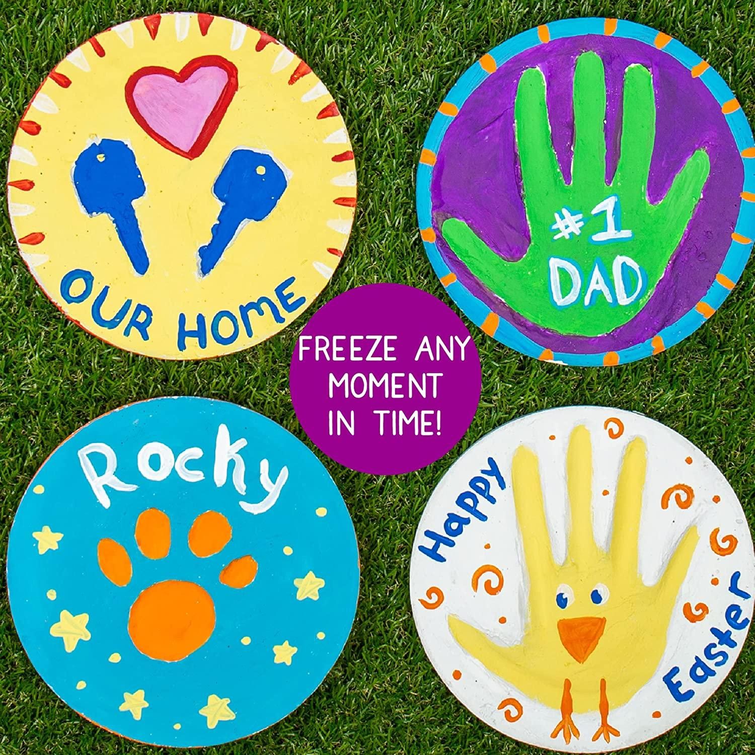 Creative Roots Handprint Stone Craft Kit For Kids | Diy Hand Casting ... with regard to Unveiling the Magic Crafting Beautiful Handprint Stepping Stones with Your Children