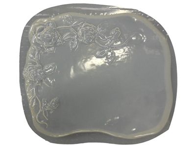 Decorative Roses Concrete Stepping Stone Mold 1045 - Moldcreations regarding Rose Stepping Stone Mold