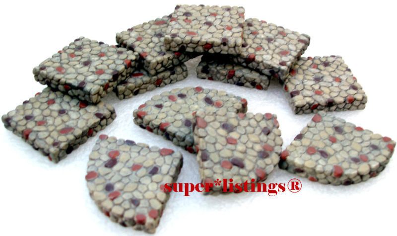 Dept. 56 Seasons Bay Stone Footpath Sections Set Of 12 Retired New ... for Department 56 Accessory Stone Footpath Sections Polyresin Season's Bay 53375