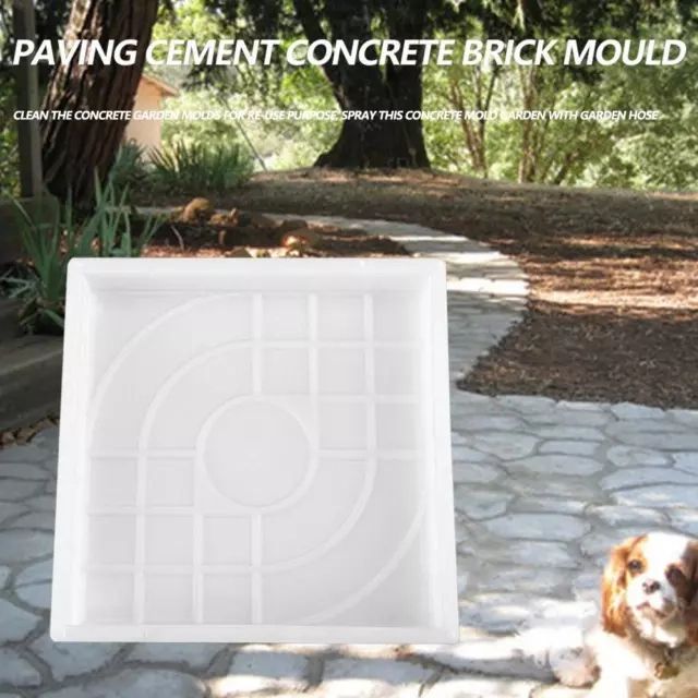 Diy Garden Courtyard Pavement Mold Lawn Paving Brick Stone Road ... for Pavement Mold For The Garden 16.5"X16.5"X1.6" Set Of 2
