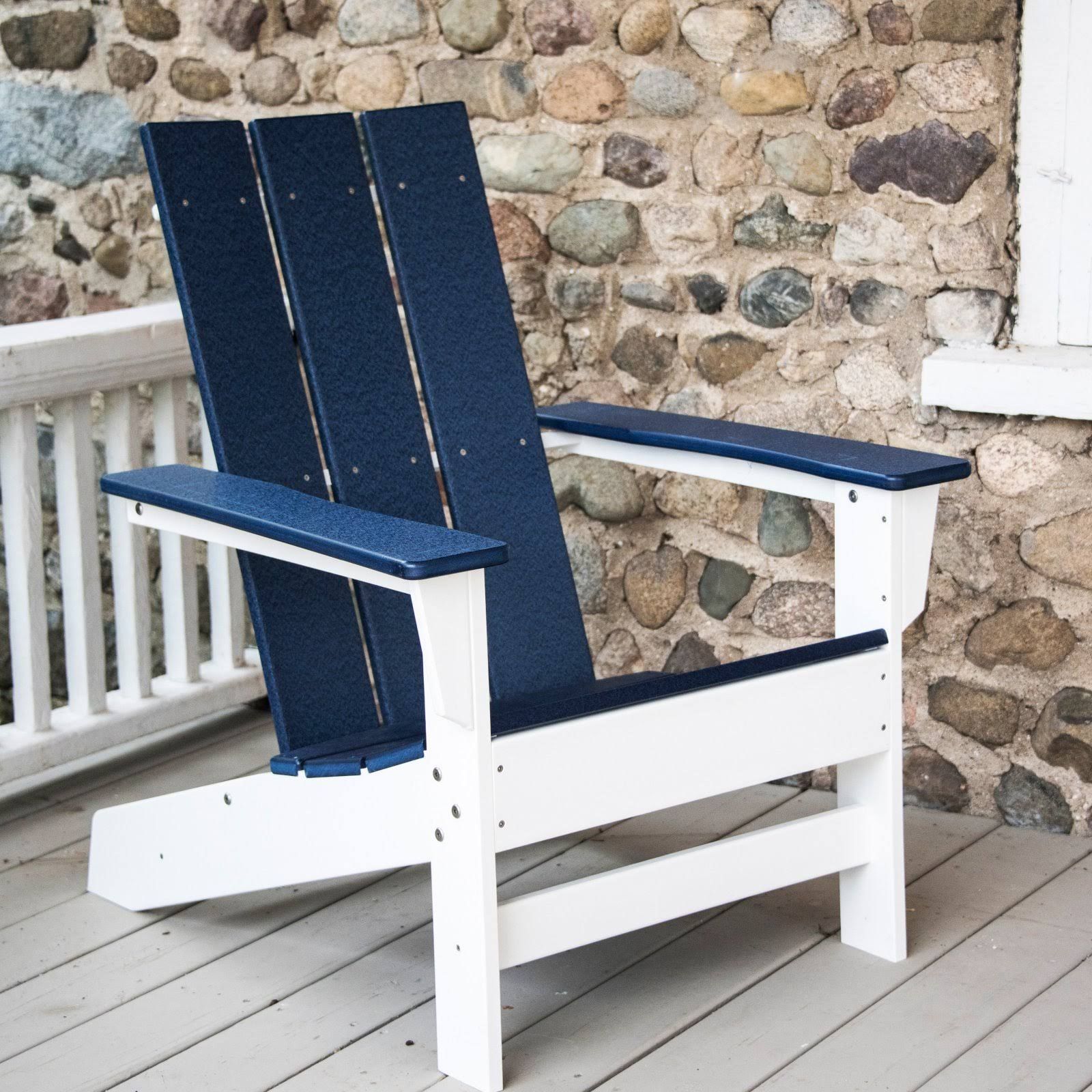 Durogreen Aria Recycled Plastic Adirondack Chair - Wxf-1-S in All Weather Recycled Plastic Adirondack Chair