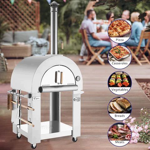 Empava Outdoor Propane Convertible Wood Fired Pizza Oven (Pg03) - Default Title - The Range Hood ... within Empava Outdoor Wood Fired And Gas Pizza Oven Pg03