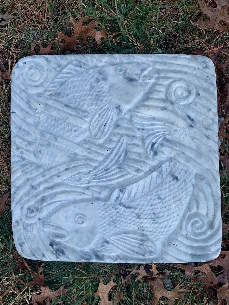 Fish In Water Stepping Stone - Etsy for Fish In Water Stepping Stone Mold