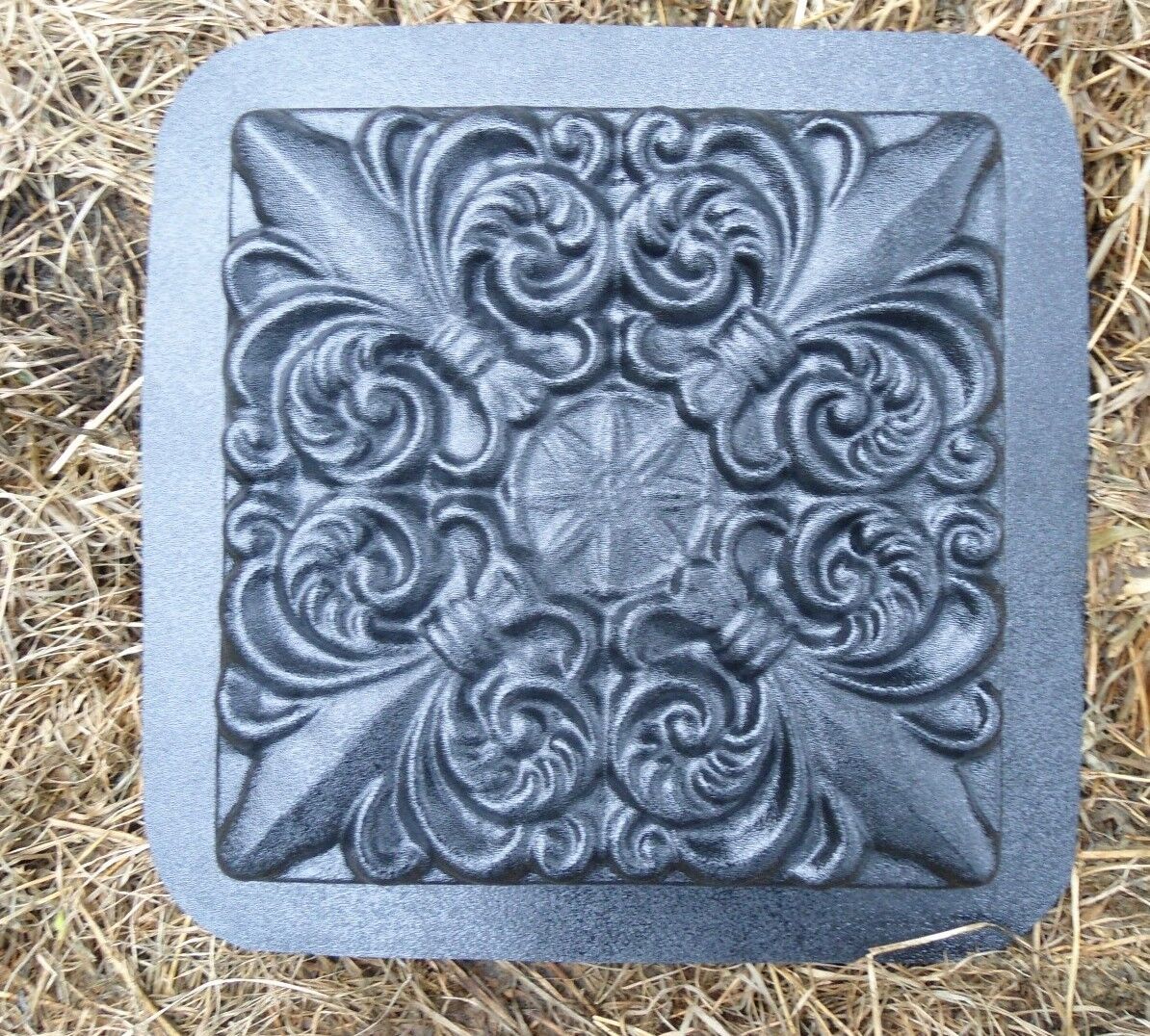 Fleur De Lis Stepping Stone Mold Plaster Concrete Mould 12" X 12" X 1. ... with Enhancing Your Garden with Fleur de Lis Stepping Stones Design Ideas and Techniques