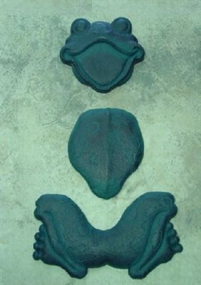 Frog 3 Piece Stepping Stone Concrete Mold Set 7014 - Moldcreations with regard to Frog Stepping Stone Mold