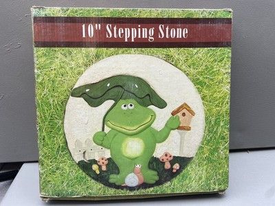 Frog Stepping Stone Mold Vintage 10" | Ebay pertaining to Frog Stepping Stone Mold