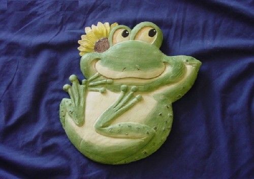 Frog With Flower Stepping Stone Plaster Or Concrete Mold 1085 ... pertaining to Unlocking the Art of Stepping Stone Creation Essential Tips for Frog Mold Users