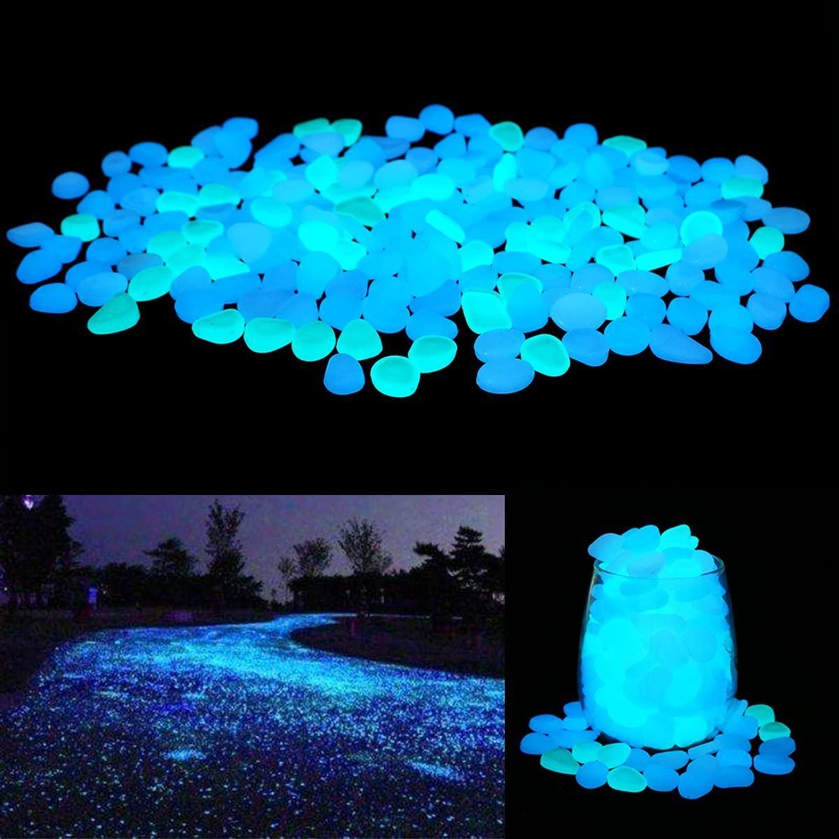 Glow In The Dark Garden Pebbles Glow Stones Rocks For Walkways | Glow ... for Sustainable Garden Design Incorporating Eco-Friendly Glowing Pebbles