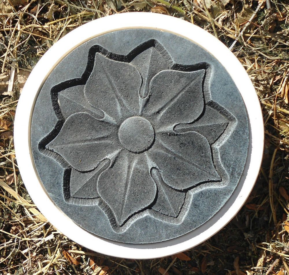 Gostatue Mold Flower Stepping Stone Concrete Plaster Mold ... | Stone ... with regard to From Ordinary to Extraordinary Creating Stunning Stepping Stones with Dahlia Molds