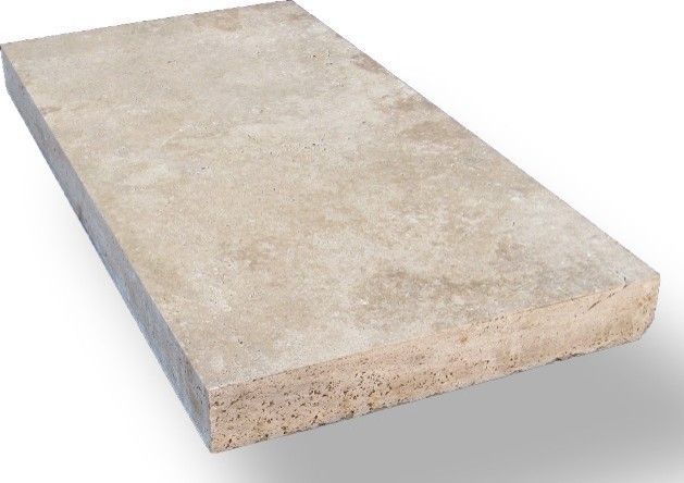 Honed Unfilled Tumbled Tuscany Beige Travertine Tile - Traditional ... with Tuscany Beige 16X16 Tumbled Travertine Paver, 50 Sft