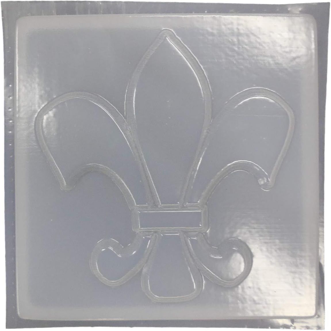 Huge Square Fleur De Lis Stepping Stone Concrete Or Plaster Mold 1279 ... regarding Fleur De Lis Stepping Stone Mold