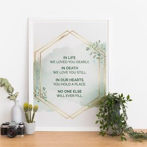 In Life We Loved You Dearly In Death We Love You Still | Etsy regarding In Life I Loved You Dearly, In Death I Love You Still Memorial Stepping Stone