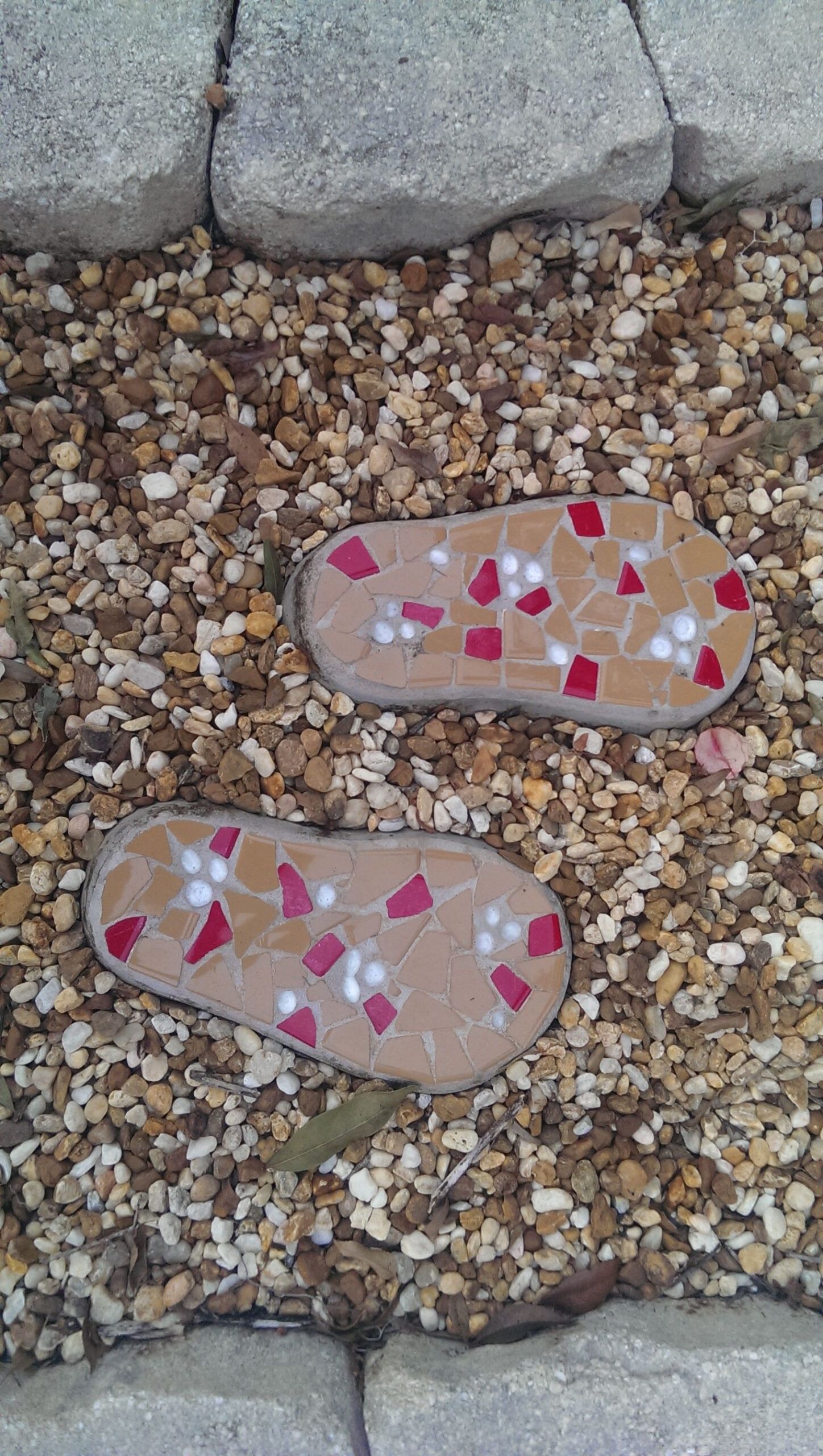 Lane's Flip-Flop Stepping Stones For A Colorful Garden Path within Sunflower Stripe Flip Flop Stepping Stone