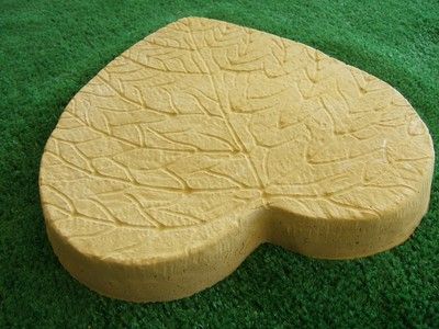 Large Leaf Stepping Stone Mould/Mold - Ideal For A Stepping Path | Ebay throughout Big Leaf Stepping Stone Mold