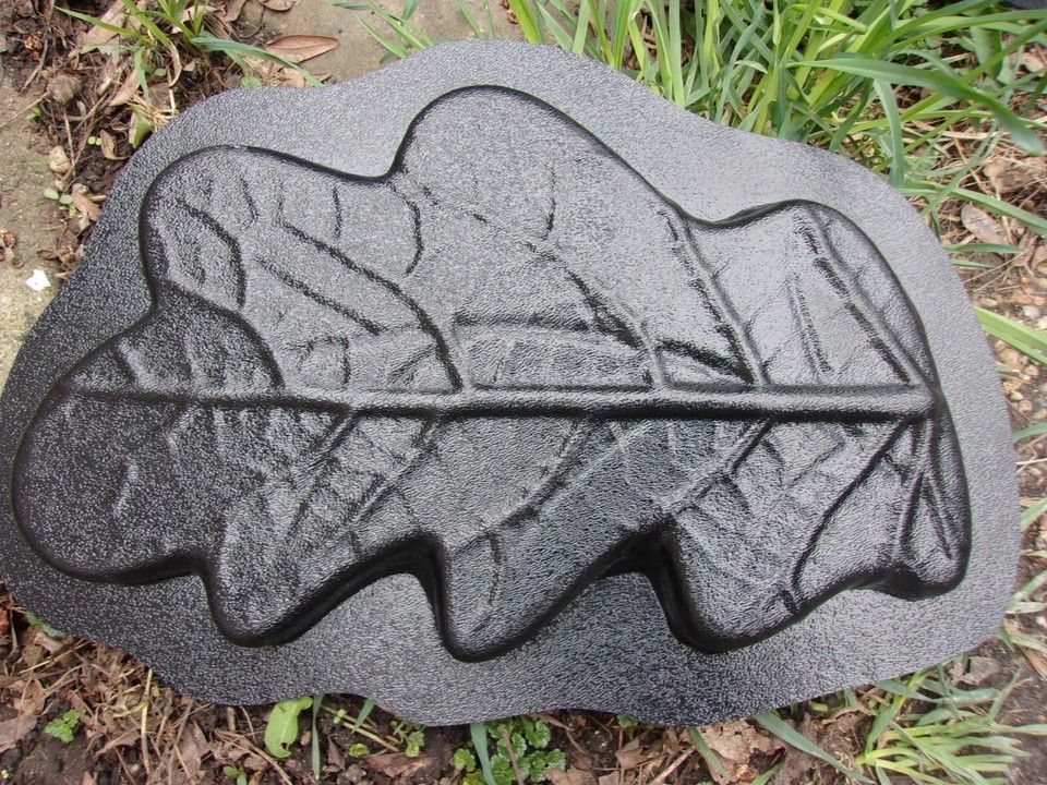 Leaf Stepping Stone Mold 12.5" X 8" X 1" Plaster Concrete Reusable ... within Big Leaf Stepping Stones Transforming Your Outdoor Space with Natural Elegance