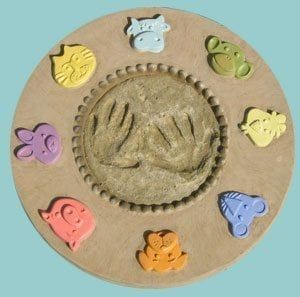 Making A Kids Handprint | Garden Molds regarding Kid's Handprint Stepping Stone Mold