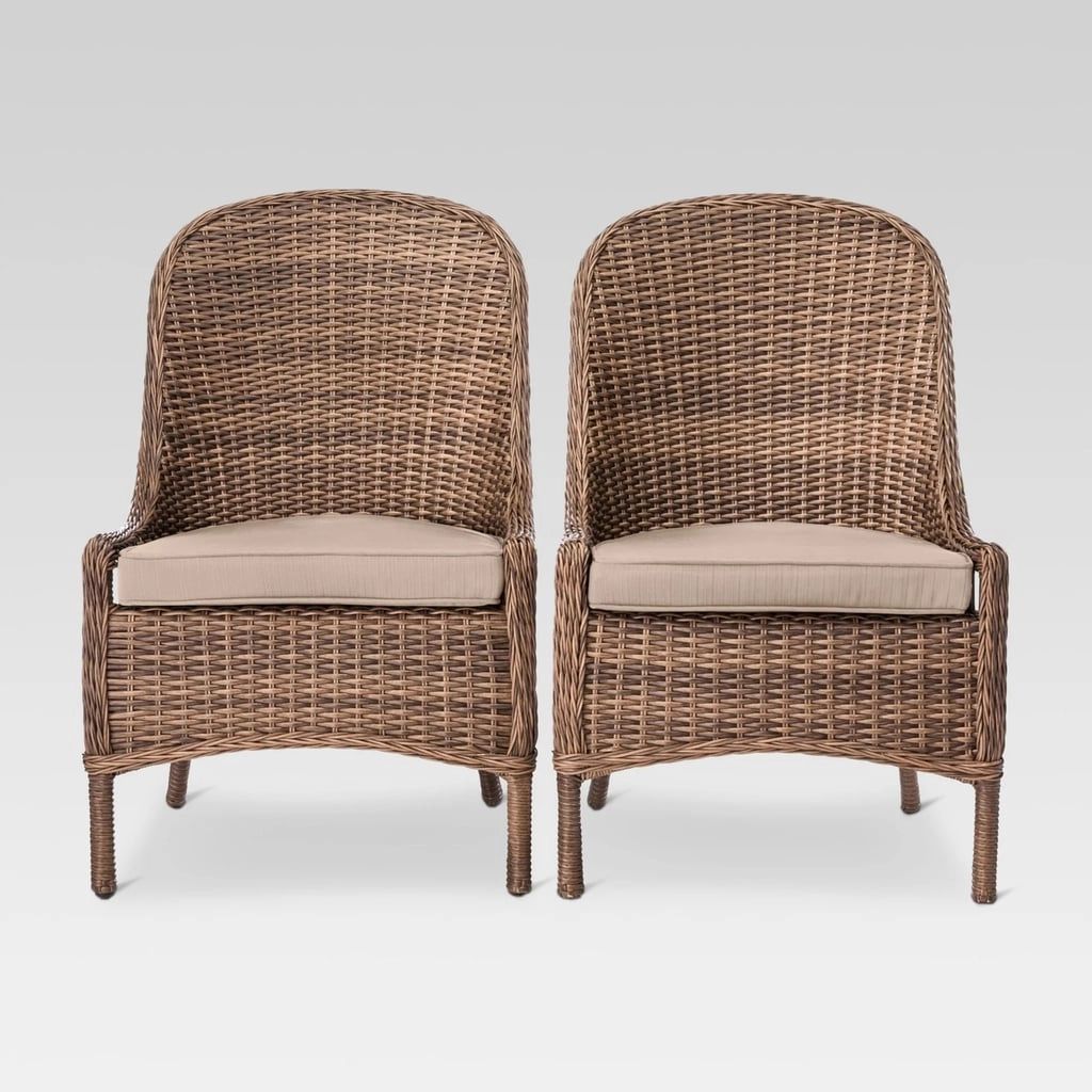 Mayhew 2-Pack All-Weather Wicker Patio Dining Chair | Target Memorial Day Outdoor Furniture Sale ... throughout Caring for Your Santa Fe Terracotta Wicker Furniture A Comprehensive Guide