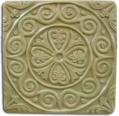 Medieval Tile Stepping Stone Mold | Garden Molds in Medieval Tile Stepping Stone Mold