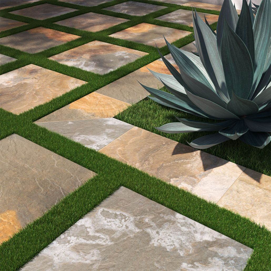 Mystique Multicolor Porcelain Paver - Palermo Tiles pertaining to Mystique Multicolor 24X24 Porcelain Paver, 52 Sft