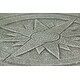 Nautical Compass Rose Gray Cement Stepping Stone / Wall Hanging - Bed ... inside Compass Rose Design Natural Gray Finish Round Cement Stepping Stone/Wall Hangin