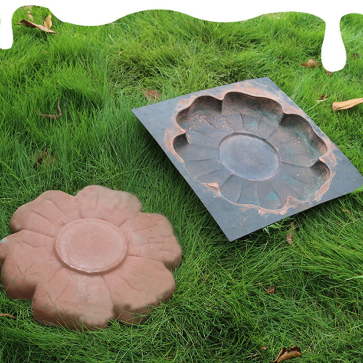 New Diy Multi-Function Plastic Paving Road Maker Mold Flower Stepping ... regarding Choosing the Right Materials for Durable Gothic Flower Stepping Stones