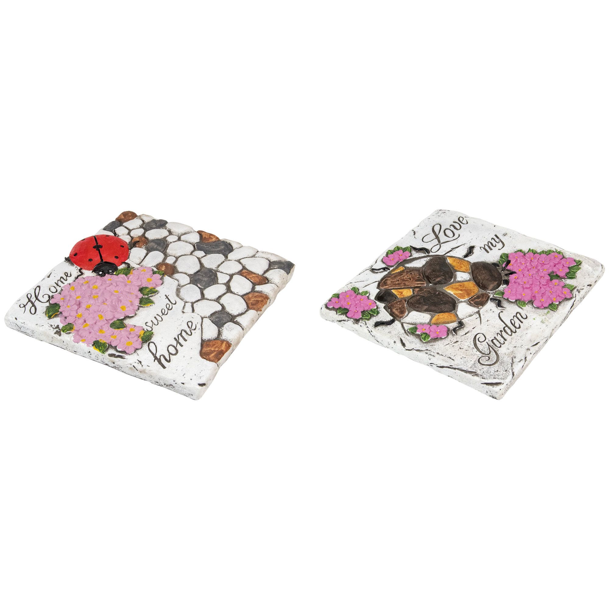 Northlight Set Of 2 Love My Garden And Home Sweet Home Floral Outdoor ... throughout Unveiling the Beauty of Set of 2 Love my Garden and Home Sweet Home Floral Outdoor Garden Stones 7