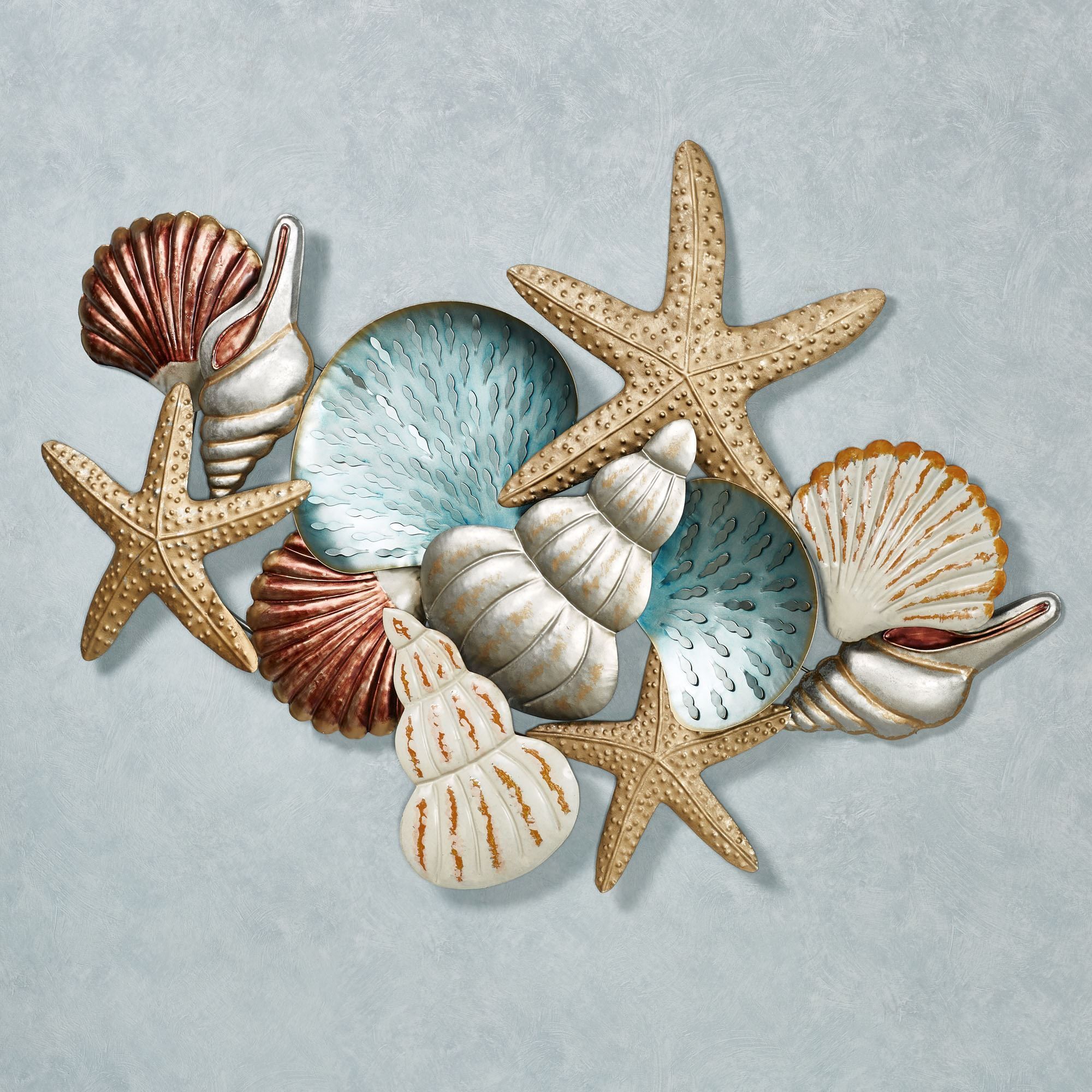 Ocean Collage Metal Wall Art pertaining to Creating Coastal Havens Exploring Beach-Themed Garden Art