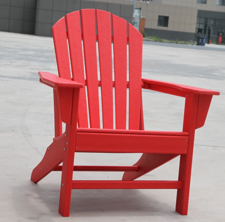 Outdoor Lounge Furniture All-Weather Recycled Plastic Resin Adirondack ... pertaining to All Weather Recycled Plastic Adirondack Chair